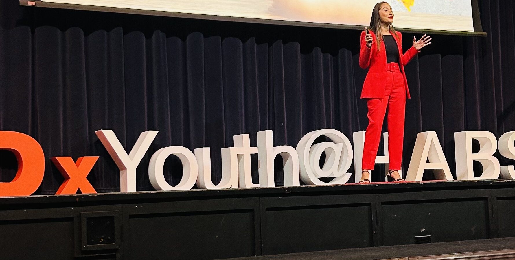 Kate Gilbert on stage